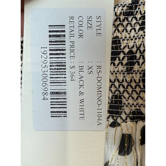 Rococo Sand Polka Dot Long Sleeve Mini Dress Women’s XS Black White NWT - Picture 6 of 8